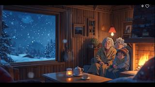 Snowfall Serenity ❄️ Cozy Evenings with Grandparents | Ghibli Vibes