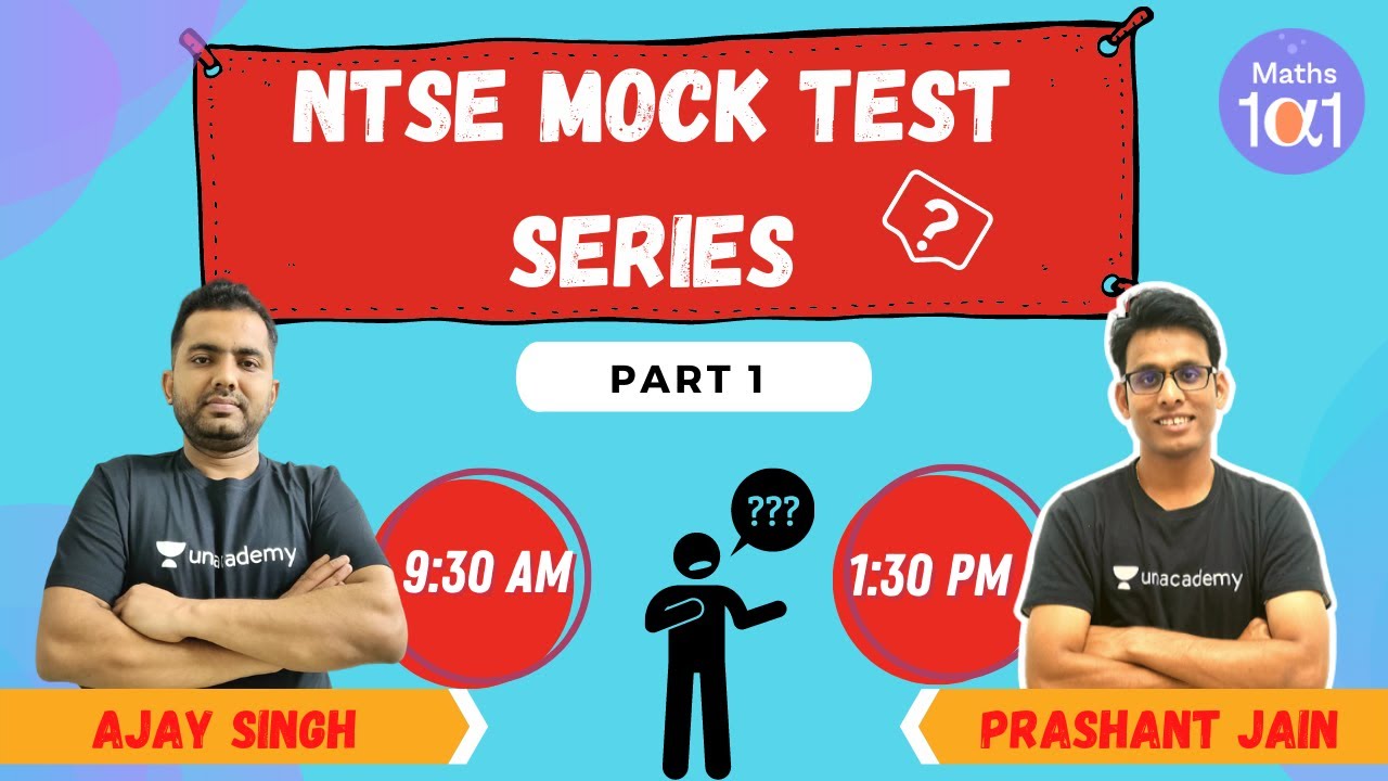 NTSE Mock Test Series-1 | Maths | NTSE Preparations | Maths 101 | Prashant Sir
