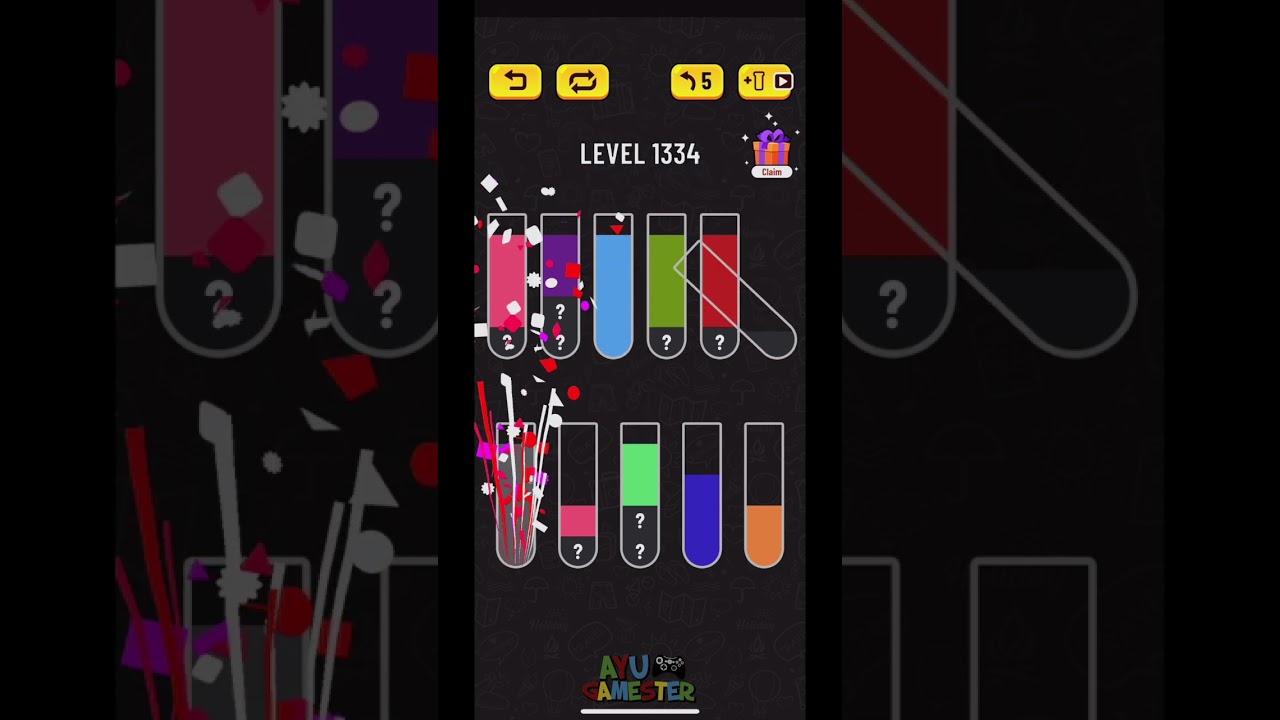 Water Sort puzzle level 1334 | AYU Gamester 