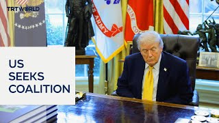 Trump pushes for global coalition to secure Strait of Hormuz