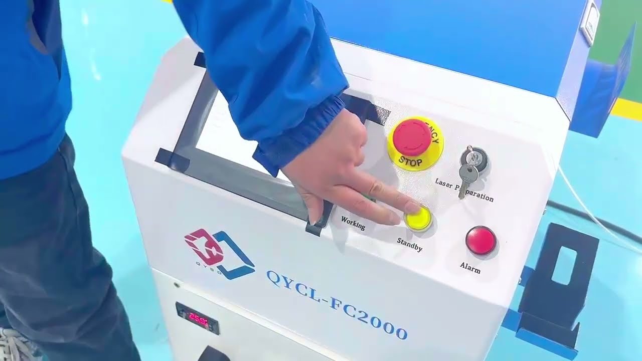 Operation video of continuous-wave laser cleaner | CW Laser | SDQY Laser