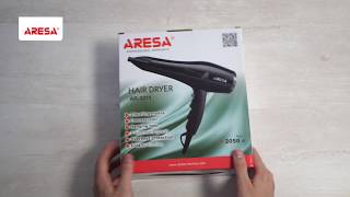 Распаковка фена / Unpacking of hair dryer ARESA AR-3211