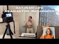 Day in my life as an actor  content creator in nyc  auditions meetings  influencer events