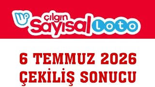 Çılgın Sayısal Loto Çekiliş Sonuçları 6 Temmuz 2026