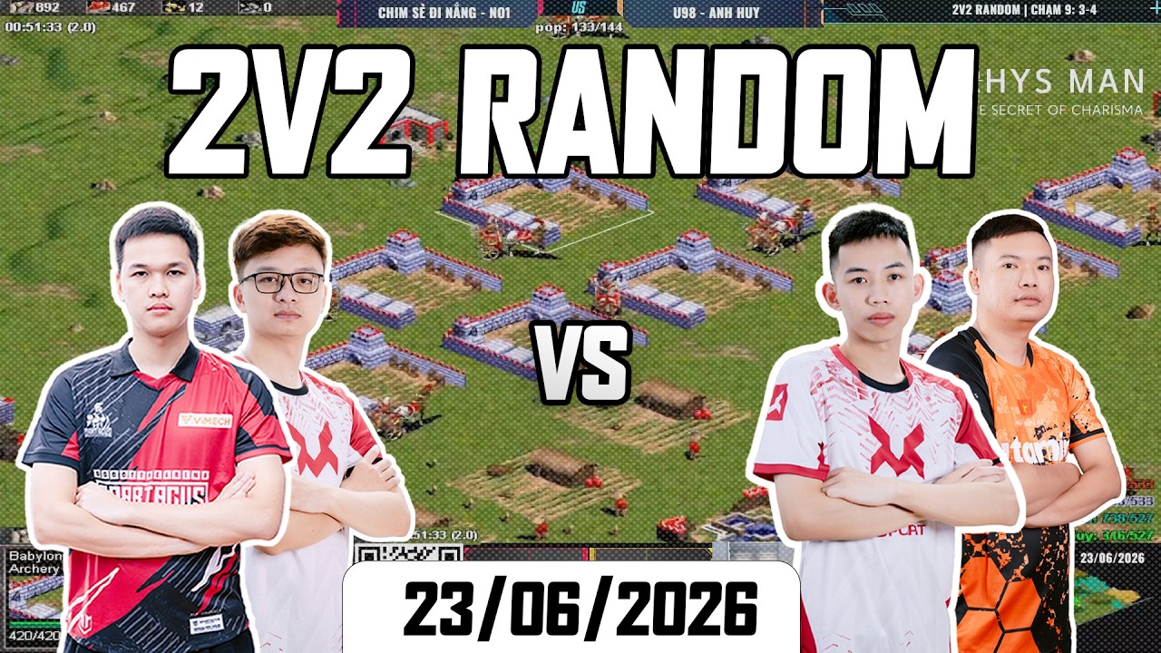 CSDN - No1 Vs U98 - Huy Sứt | 2v2 Random | 23/06/2026 | #aoe # ...