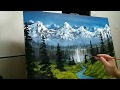 Como pintar un paisaje facil. Para principiantes. En 2 horas. How to paint a easy Landscape.