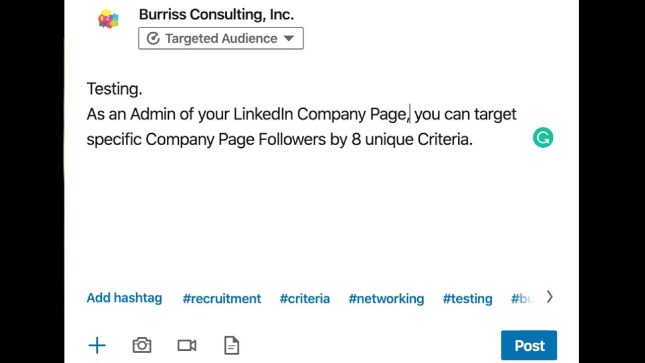 Target company page posts to specific segments of your followers Target company page posts to specific segments of your followers