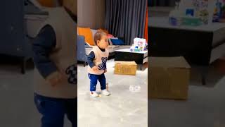 Funny Video Baby Trying To Sit On That Tiny Chair