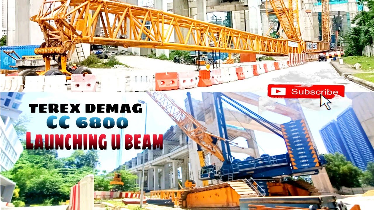 TEREX DEMAG CC6800 SARENS Launching beam