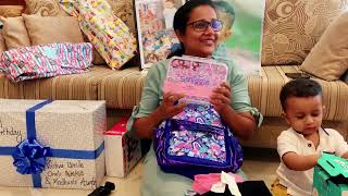 රේ බබාට ලැබුන Birthday Gift Unbox කරමු ද | 1st Birthday Gift 🎁 unboxing