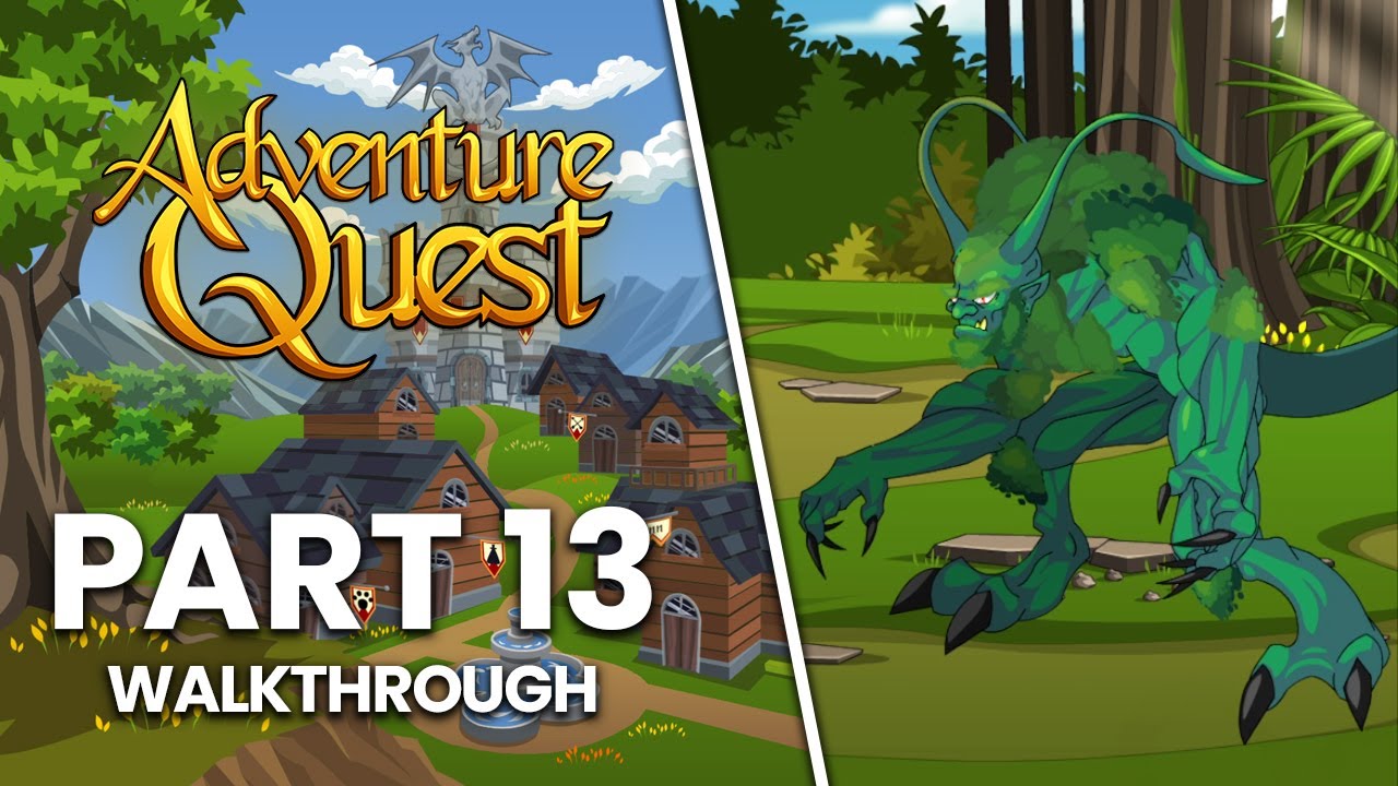 AdventureQuest - Part 13 | Forest Demon Monster Hunt (No Commentary Walkthrough)
