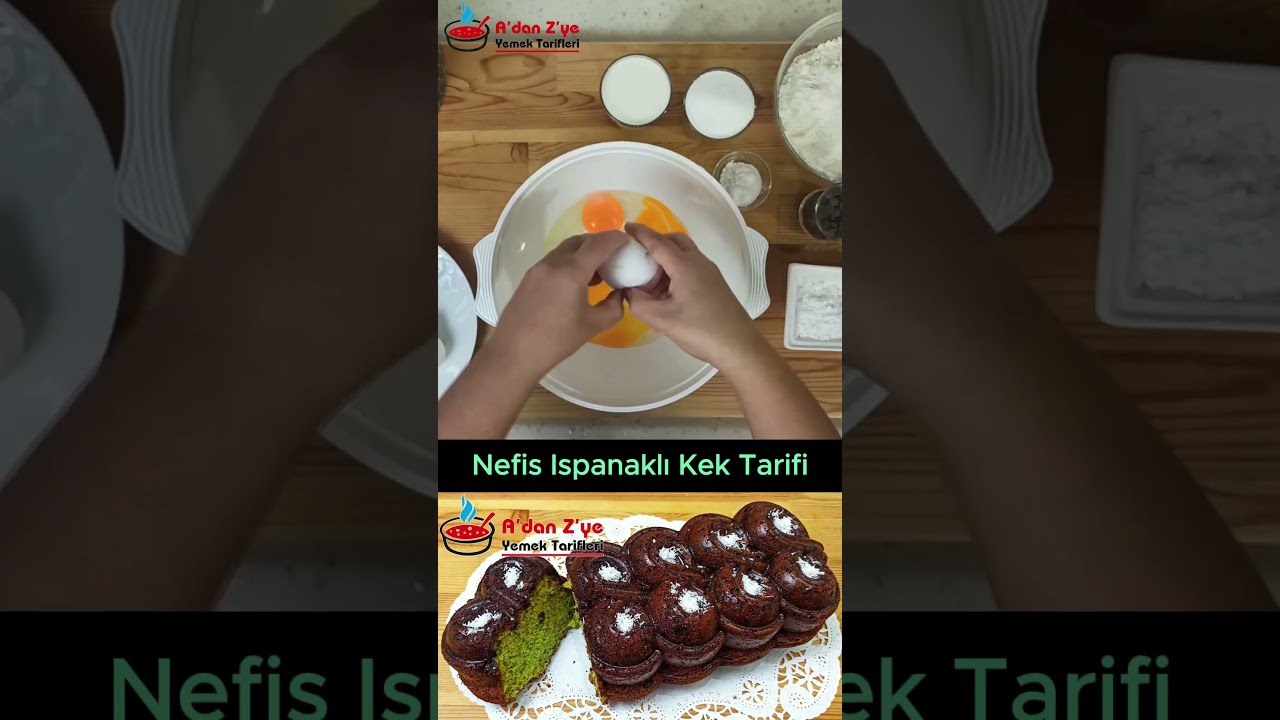 Nefis Ispanaklı Kek Tarifi #yemektarifi #yemektarifivideoları #kektarifi