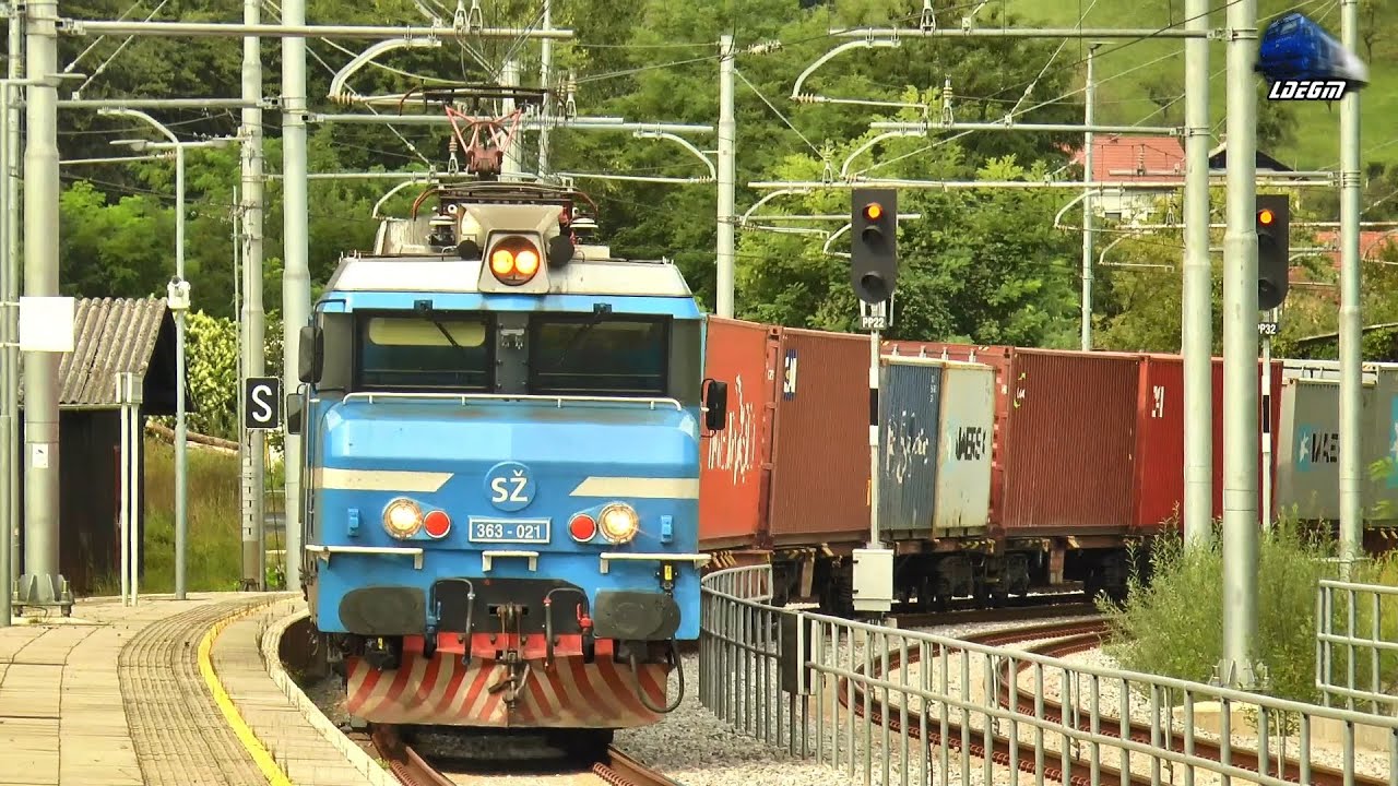 Trains in Rimske Toplice Station, Slovenia - 07 September 2025