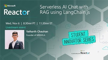 Serverless AI Chat with RAG using LangChain.js