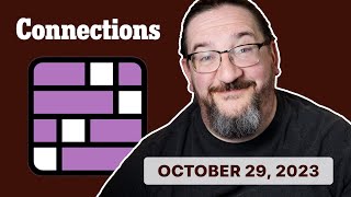 Doug Plays the 10/29 Connections (New York Times Word Game)