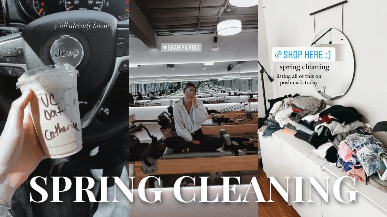 SPRING CLEANING: major closet clean out, pilates & target haul - YouTube