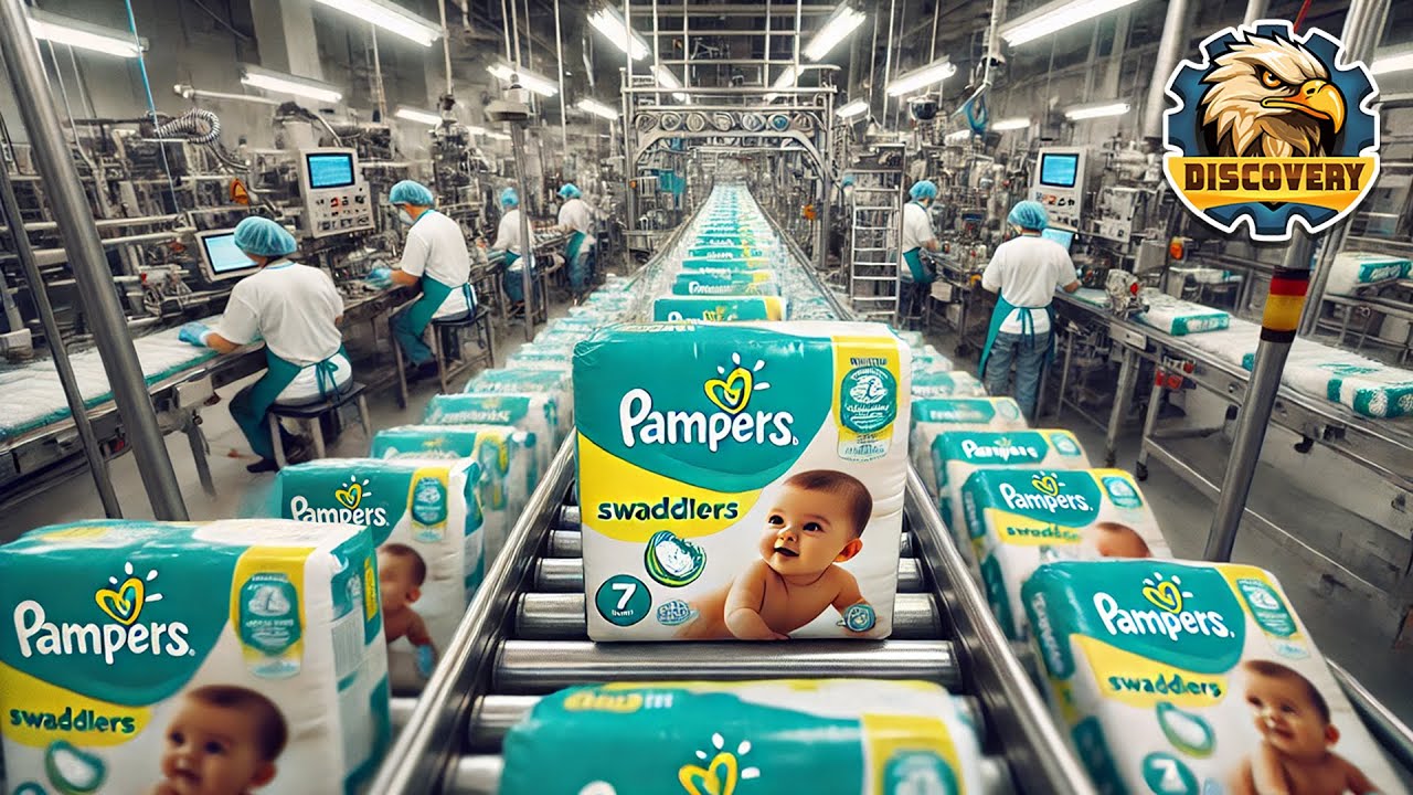 How Diapers Are Made in Factory? | Captain Discovery