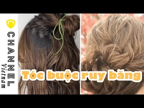 Video Ruy băng yêu thích ♪ Tóc buộc nửa đầu đơn giản dễ dàng! - youtube