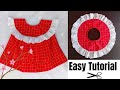 Yoke baby frock cutting and stitching for 6_12 month| Yoke baby frock cutting easy tutorial ✅😍