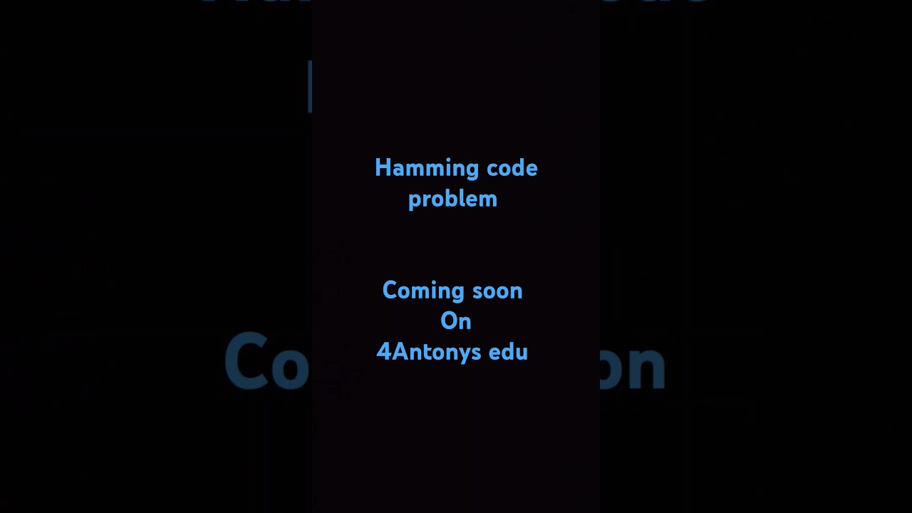 Hamming code problem