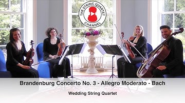 Brandenburg Concerto No. 3 - Allegro Moderato (Johann Sebastian Bach) Wedding String Quartet