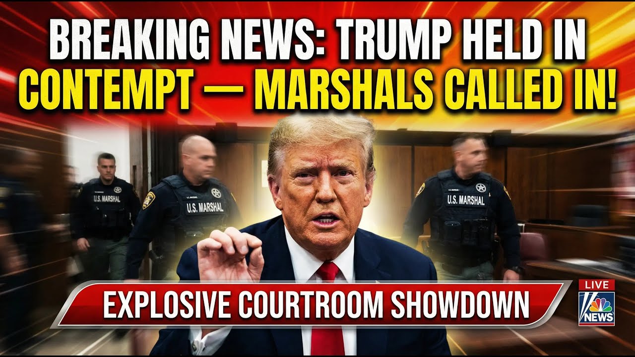 BREAKING: Trump Held in Contempt Marshals Called In During Explosive Courtroom Showdown