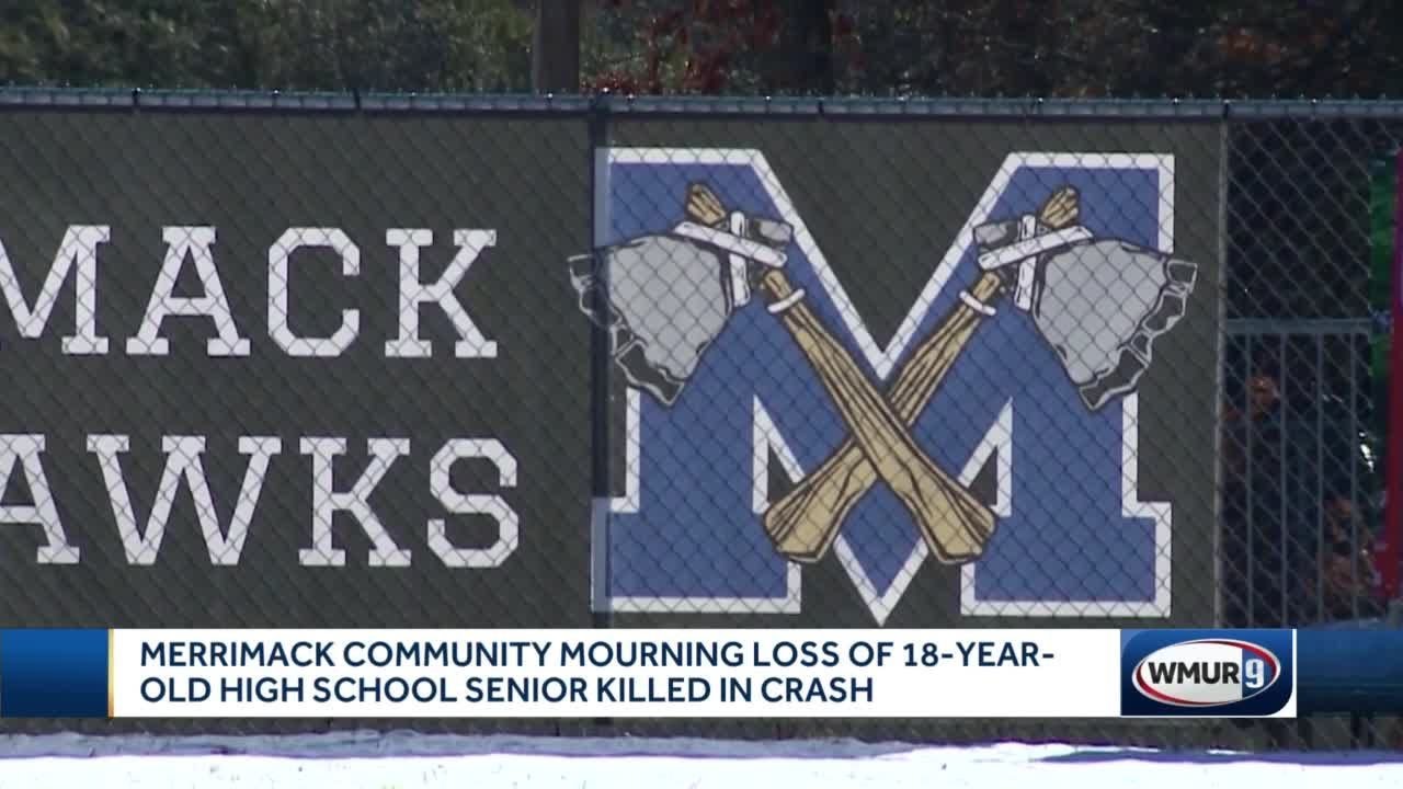 Merrimack community mourns high school senior killed in crash - YouTube