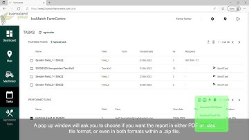 How to – IsoMatch FarmCentre – Create task report