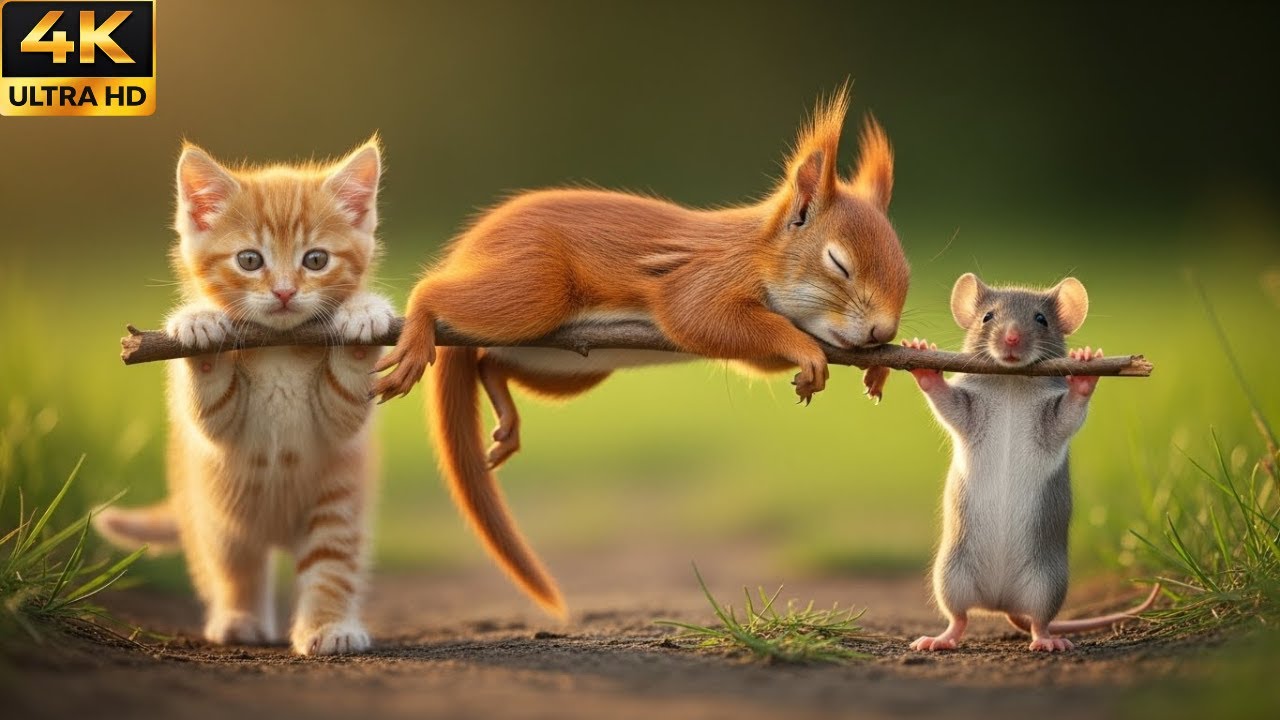 Tom and Cherry Help a Squirrel After Fainting From a High Fall