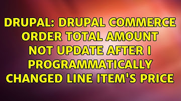 Drupal Commerce order total amount not update after I programmatically changed line item
