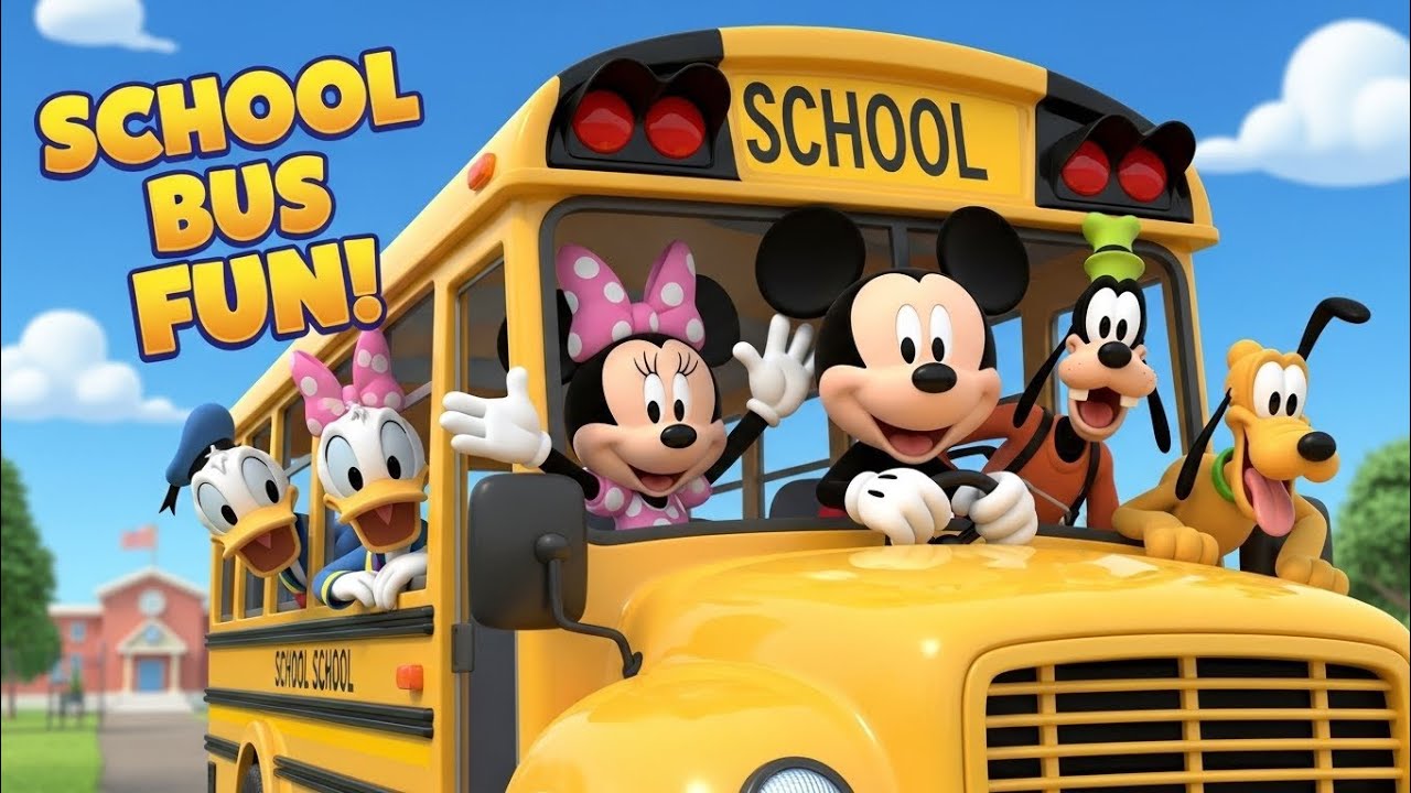 Mickey Mouse And Friends School Bus Fun 🚍 | 3D Cartoon Kids Animation | Episode 2