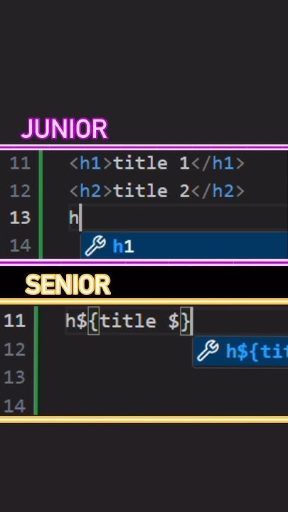 Junior Vs Senior Frontend developer.#programming #javascript #html #css ...