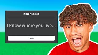 Terrifying Roblox Players with FAKE WARNINGS..