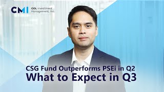 CSG Fund Outperforms PSEi in Q2 | What to Expect in Q3
In this update, COL Portfolio Manager Zerge Zandueta breaks down how the CSG Fund delivered a solid 3.9% return in Q2, outperforming the PSEi, and did so with lower volatility.
Looking ahead to Q3, we discuss the key market risks on our radar, our updated strategy, and how were positioning the portfolio to navigate potential challenges while staying aligned with long-term goals.
- Q2 Fund Highlights
- What’s Driving Our Outlook
- Strategy Shifts and Key Themes for Q3
#CSG #Fund #Q2Performance #MarketOutlook #InvestingPH CSG Fund Outperforms PSEi in Q2 | What to Expect in Q3