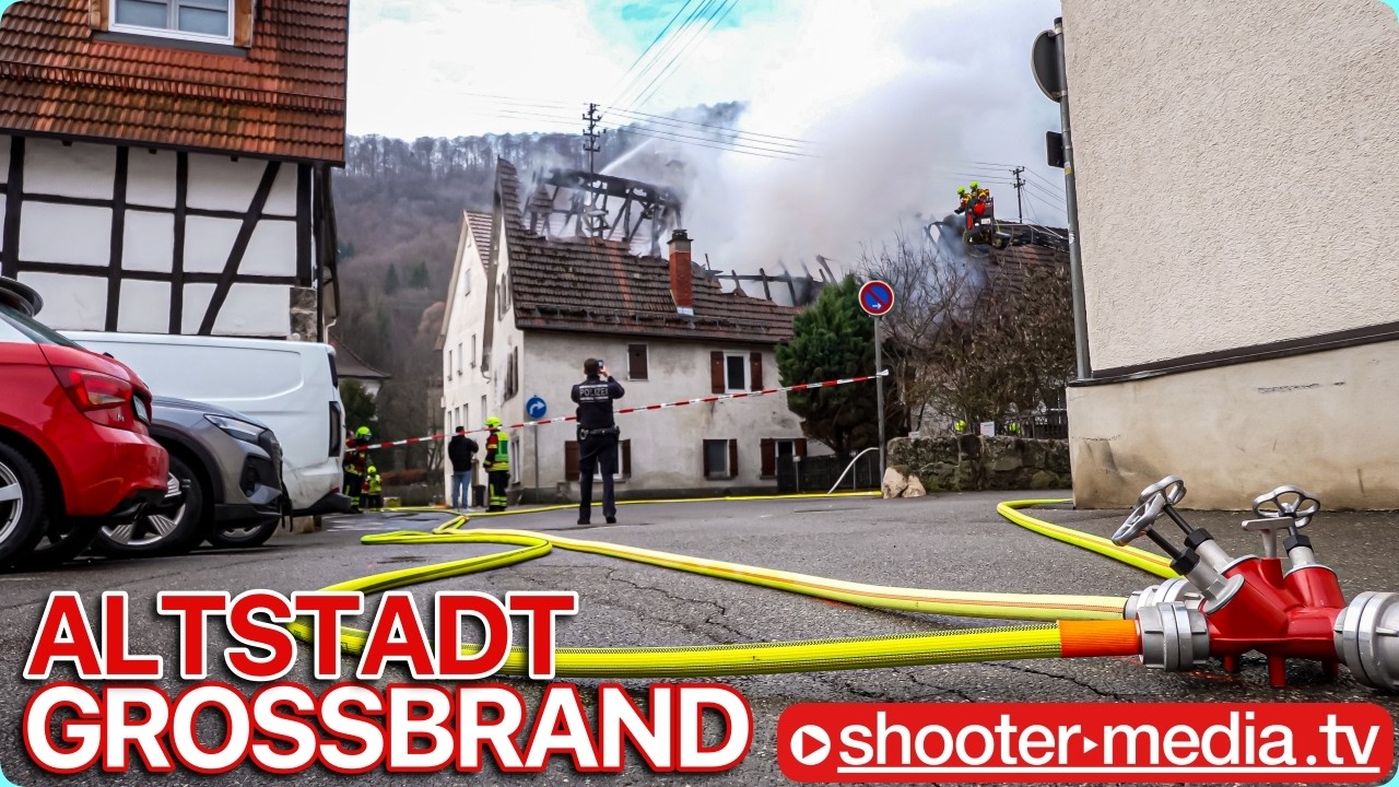 🔥🔥 ALTSTADT: GEBÄUDEVOLLBRAND mit GROSSEINSATZ 🔥🔥 | Stundenlange Löscharbeiten
