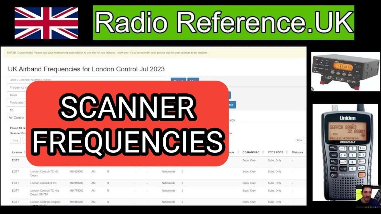RADIO REFERENCE UK SCANNER & RADIO ENTHUSIASTS YouTube