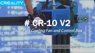 Inside Cr-10 V2 Dual Port Cooling Fan And Control Box Cr-10 Upgrade 2019