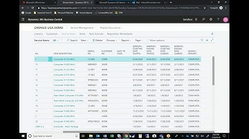 Business Central Service Department Manager Demo