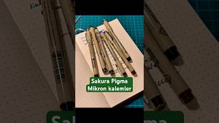Sakura Pigma Mikron kalemler | reklam, marka görünüyor. #sakurapigma #stationery