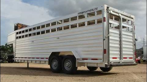 2017 FEATHERLITE 8127 CATTLE STOCK TRAILER  New Rvs - CONROE,TX - 2016-10-26