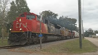 Cn Q157 Leads Half Empty Intermodal By Lakeview Rd