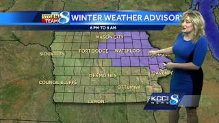 Videocast: Snow moves in late