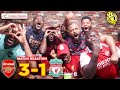 Arsenal 31 liverpool  full fan reactions  saka gabriel  og  martinelli trossard