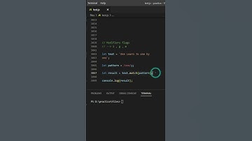 #modifiers in regular expression in #javascript #shorts