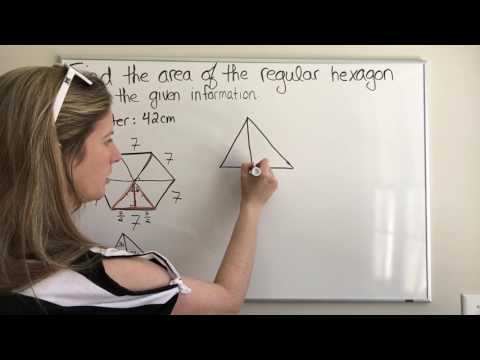 Finding the Area of a Regular Hexagon with Side Length 7