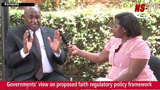 Governments' view on new proposed faith  Regulatory Policy framework