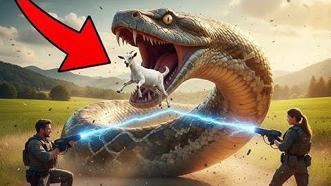 Heroic Rescue Team Fights a Giant Python to Save a Helpless Goat 🐍💥”