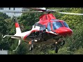 Stunning Agusta Westland (Leonardo) AW109 landing takeoff at Paris heliport | #helicopter