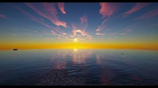 Sunset with shaders