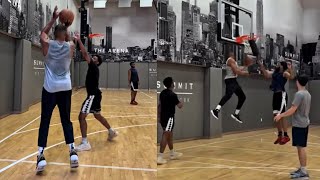 Russell Westbrook shows crazy bounce & shooting preparing for year 18